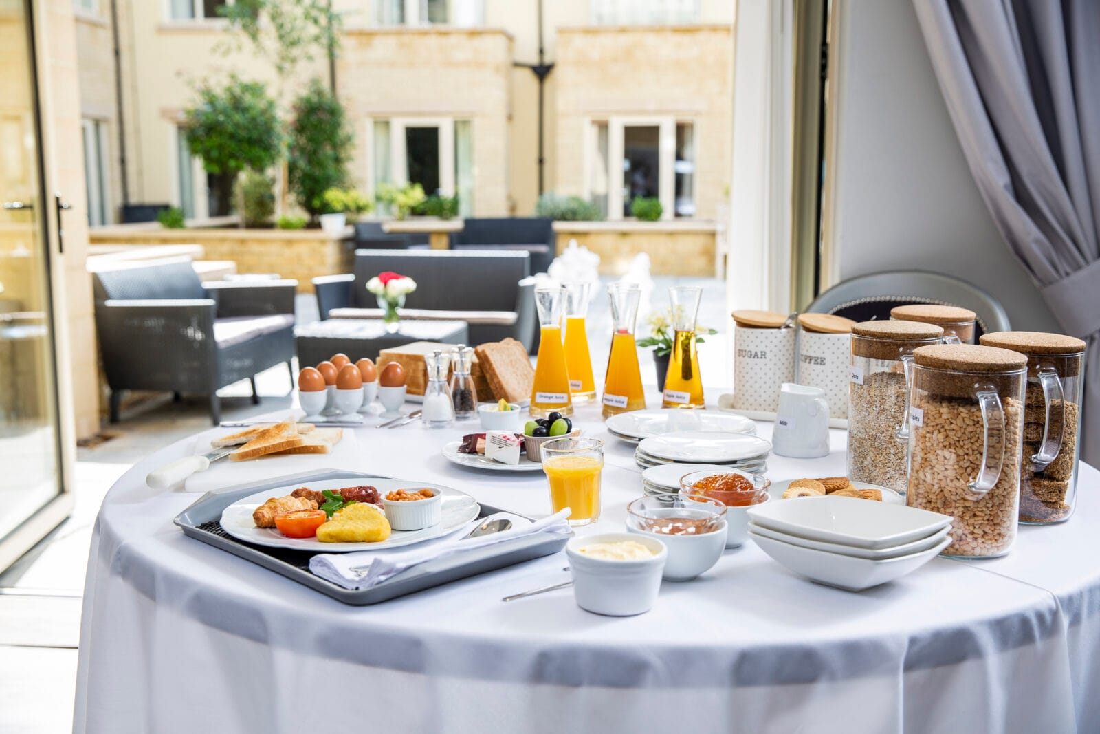 Breakfast spread